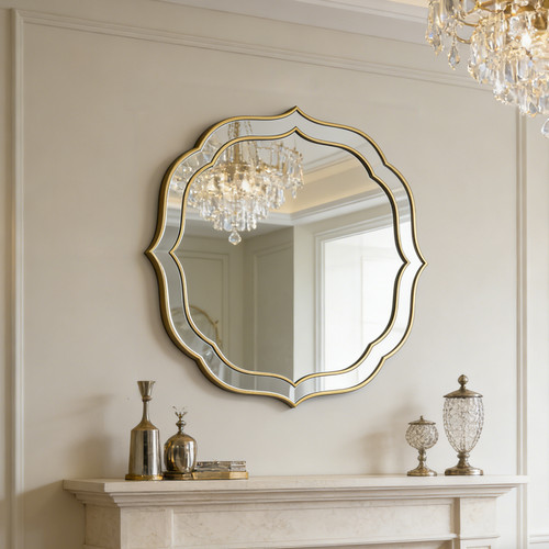 Scalloped gold decorative - gold,