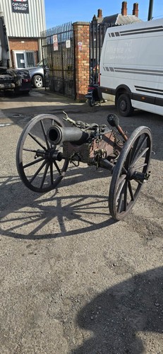 Heavy cannon garden ornament - heavy,