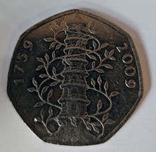 Kew Gardens 50p 2009 Rare Coin