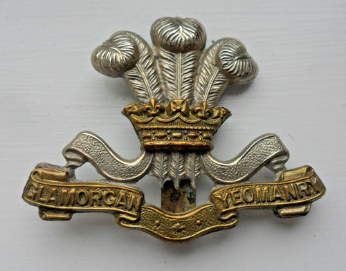 Ww1 glamorgan yeomanry cap - glamorgan,