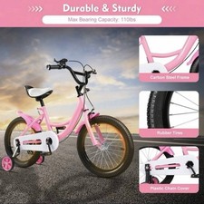 16" inch Kids Bike Children Kids Bike for 5-8 years old Girls Boys Bicycle
