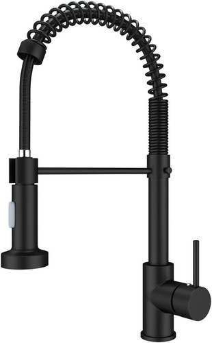 Black kitchen tap - black,