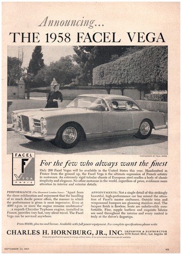 Print 1957 the 58 facel - 1957,
