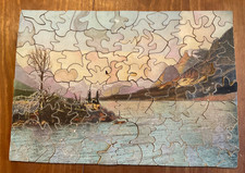 Vtg Antique Wooden Picture