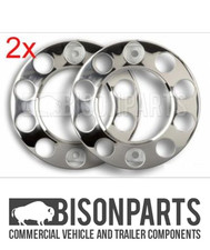 +22.5" Universal Truck Front Outer Wheel Trims Covers Doughnut (Pair)