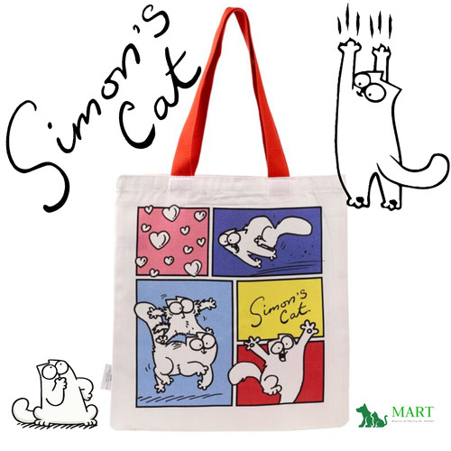 Simon cat cute reusable tote - simon's,