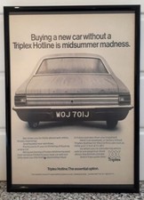 Framed original Classic Car Ad