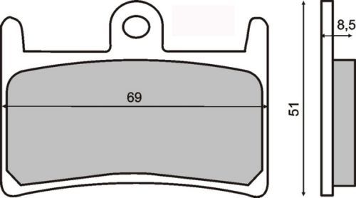 Front brake pads yamaha - front,