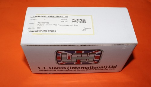 Triumph 650 20 pistons - +, 0.20"