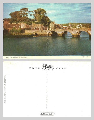 Vintage postcard river teifi - -,