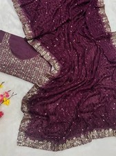 Georgette silk saree bollywood