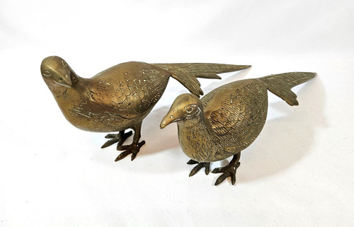 Vintage brass pair - pair, of