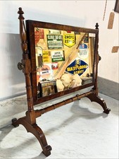 A Georgian 19th Century Mahogany Dressing Table Mirror