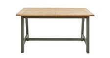 DFS Sloane Solid Oak & Acacia 4-6 Seater Extending Dining Table RRP £629