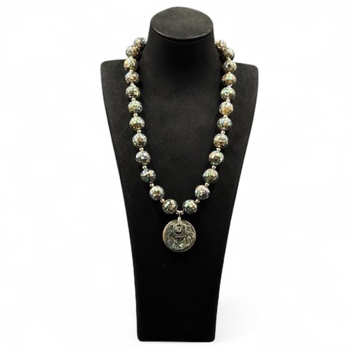Labradorite necklace british - labradorite,