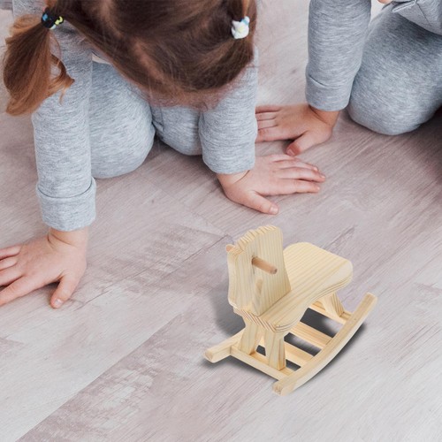 Wooden rocking horse model - wooden,