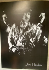 Rare Large b/w  THE JIMI HENDRIX EXPERIENCE original POSTER 2ft x 34inchs