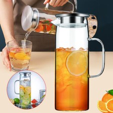 1.5 LGlass Jug with Lid,Glass