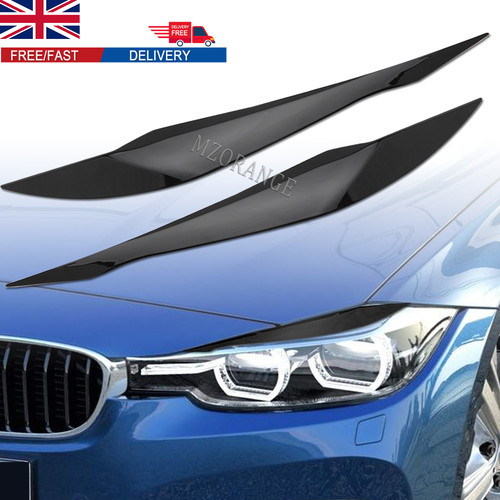 Gloss black headlight - 2x,