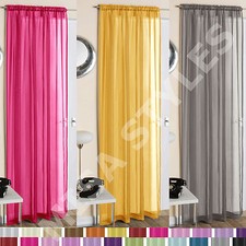 PLAIN VOILE CURTAIN PANEL ROD