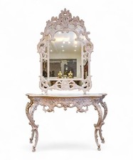 Vintage French Painted Console Table & Mirror — Harrods Provenance