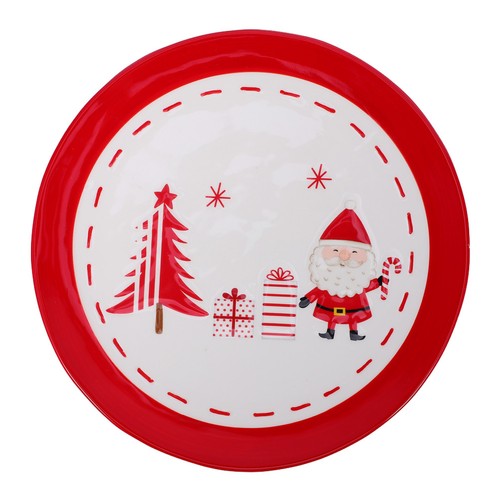 Xmas dinner plates ceramic - xmas,