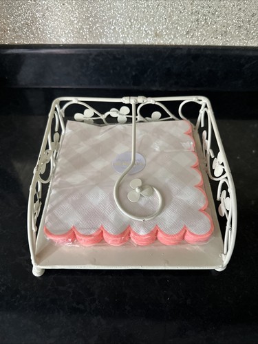Shabby chic cream - metal, napkin