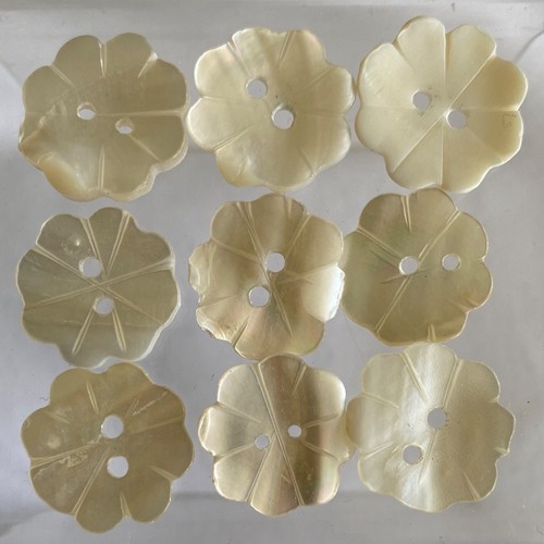 Mother pearl carved floral - mother, of