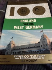 England v West Germany football programme 12th March 1975