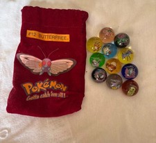 vintage pokemon marbles set of