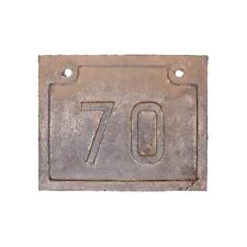 Antique  Railway Bridge ?  Plate Cast Iron 70  House Number 26x21cm 5.5kg.  