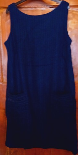 Next navy blue linen dress - next,
