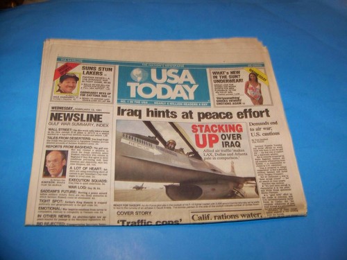 Usa today february 1991 - february, 13,