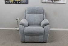 G Plan Kingsbury Beach Duck Egg Fabric Power Reclining Armchair