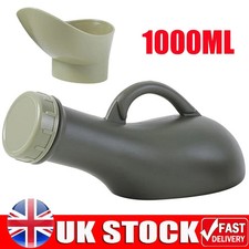 2 x Male Urinal Bottle 1000ml | Pee Bottles for Men | Spill-Proof & Portable