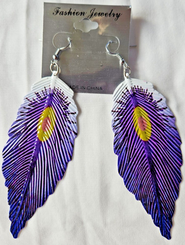 Purple white thin peacock - thin,