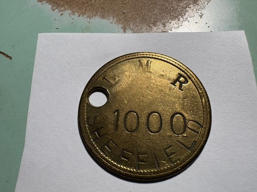 Round token sheffield 1000 - round,