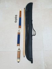 4-Piece Adjustable Reducer Snooker Cue – 132cm – With Case Techno