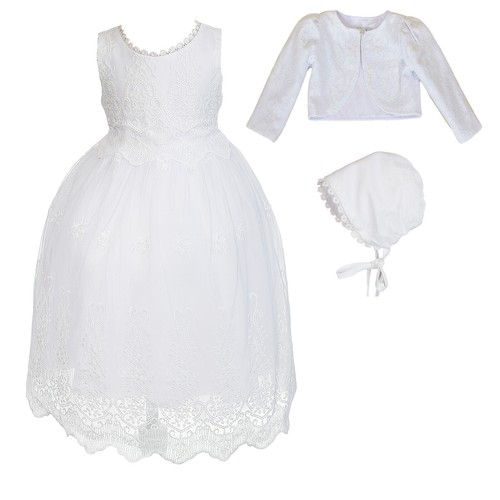 Baby girls white lace - baby,