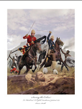 MELVILL COGHILL VC Rorkes Drift - Zulu War Art print Ltd ed Artist signed!