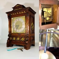 Much Sought-after Black Forest Bim Bam Bracket Clock by Lenzkirch d.1890