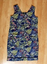 LINEN NAVY FLORAL DRESS FROM NEXT - NEW