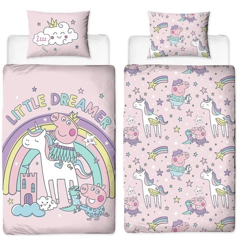 Peppa pig junior duvet set - pig,