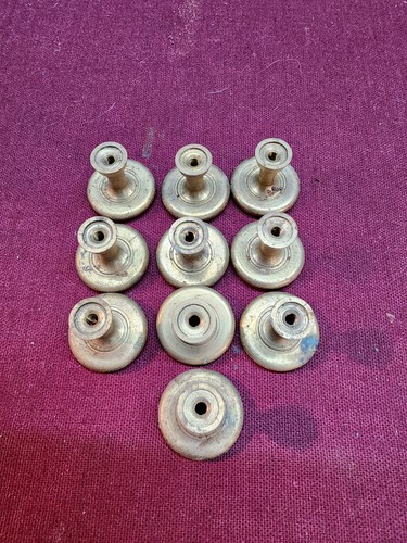 Lot vtg brass round - lot,
