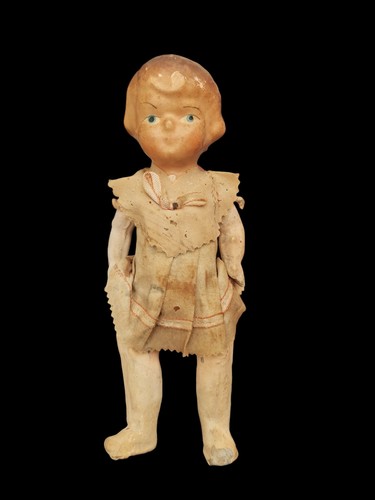 Antique papier mache boy - antique,