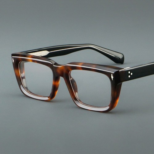 Thick acetate eyeglasses - thick,