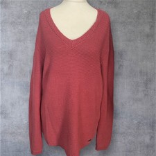 Pink Quba And Co Long Sleeves Knitted Jumper. Size 18.