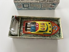 Vintage Power Boat In Box One Candle Power Toy