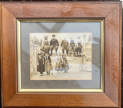 Victorian print children sepia - print,
