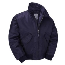 MA2 CWU Pilot Flight Jacket Mens Water Repellent Padded Style Bomber Navy Blue